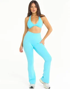 Outlet ECHT Snap Flare Leggings Baby Blue