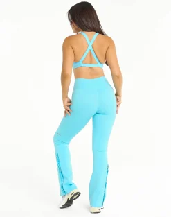 Outlet ECHT Snap Flare Leggings Baby Blue