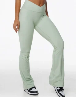 Clearance ECHT Storm Flare Leggings Sage