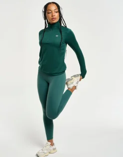 Online ECHT StudioFlex Half Zip Long Sleeve Green