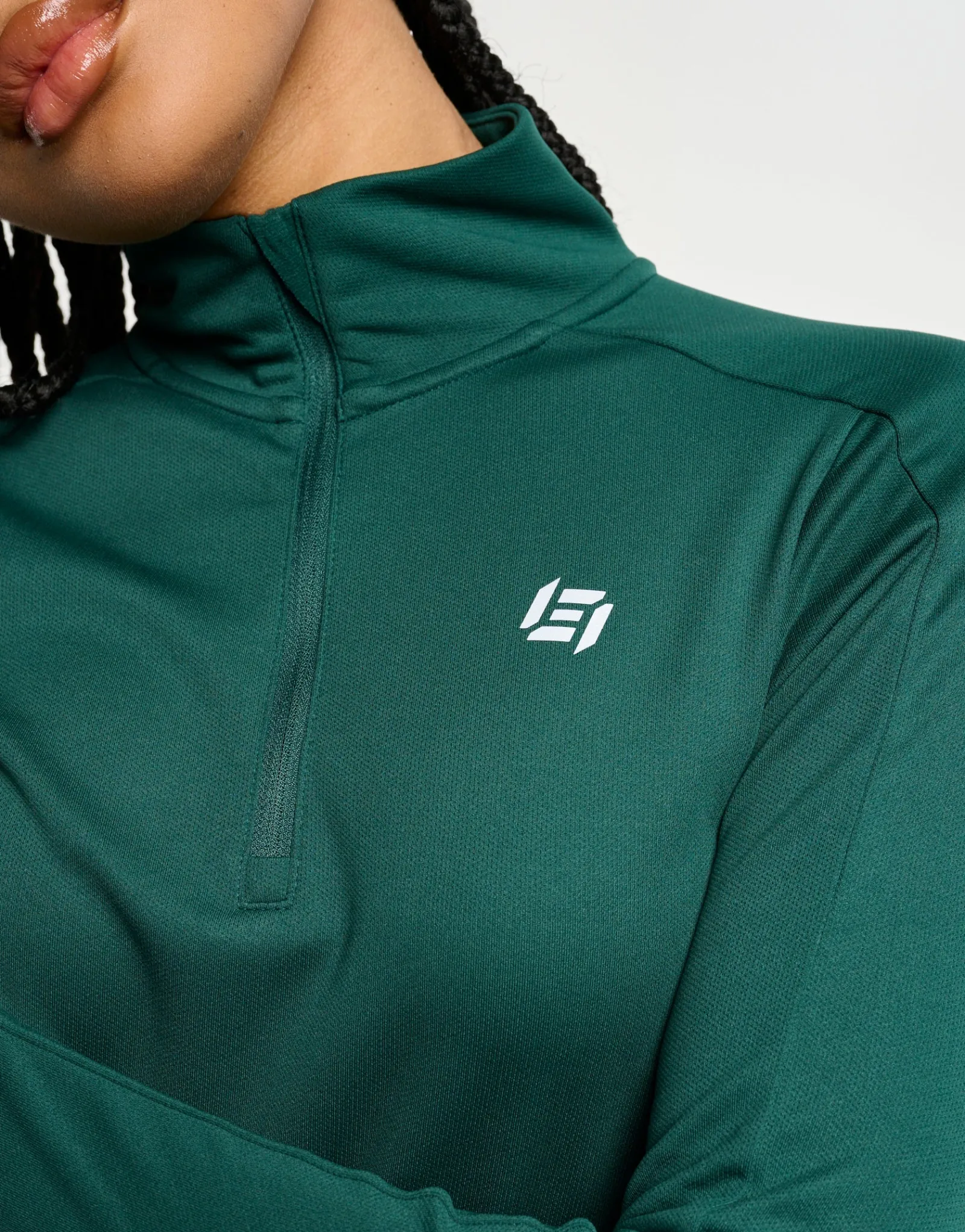 Online ECHT StudioFlex Half Zip Long Sleeve Green