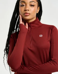 Discount ECHT StudioFlex Half Zip Long Sleeve Brown
