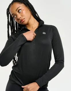 Hot ECHT StudioFlex Half Zip Long Sleeve Black