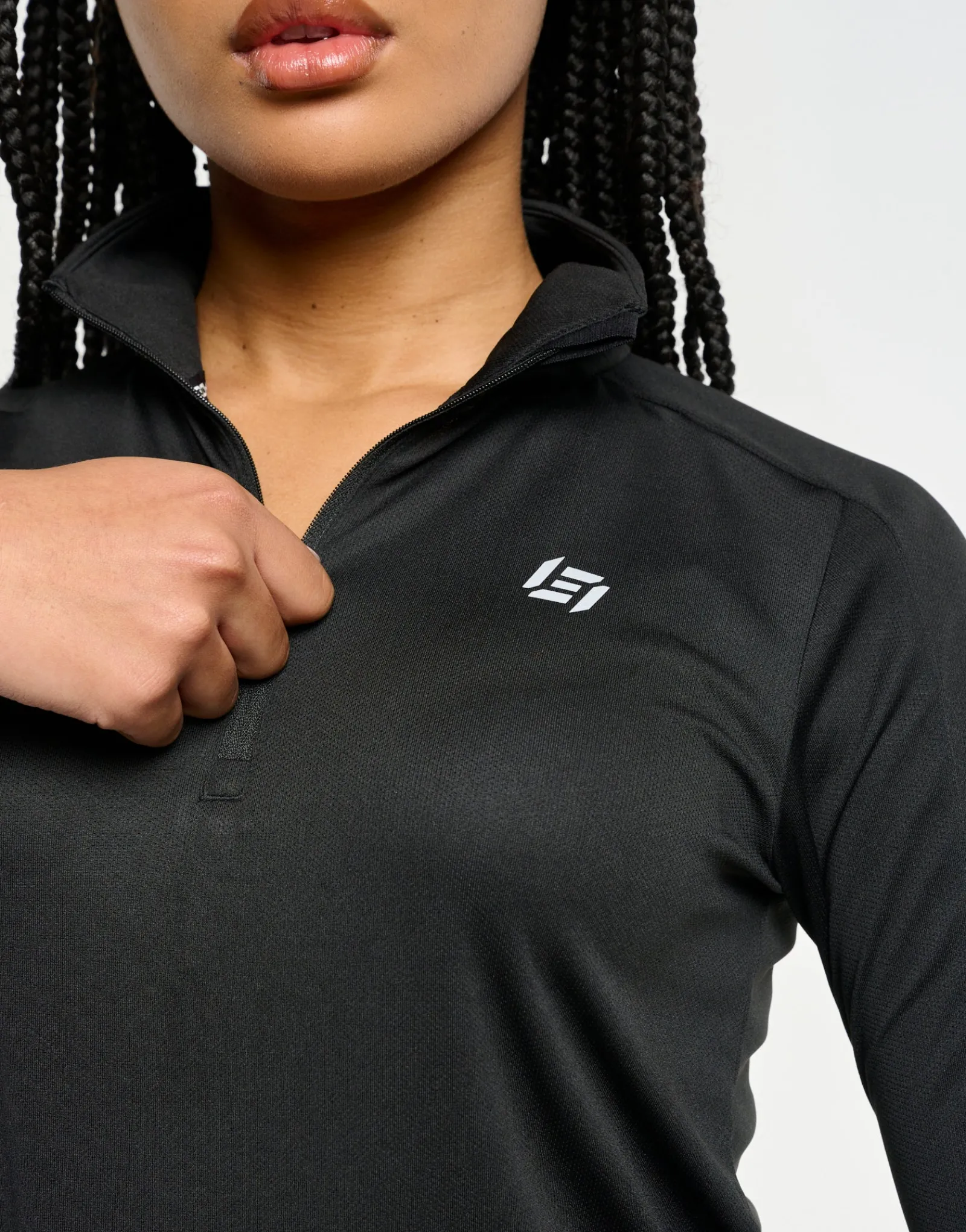 Hot ECHT StudioFlex Half Zip Long Sleeve Black