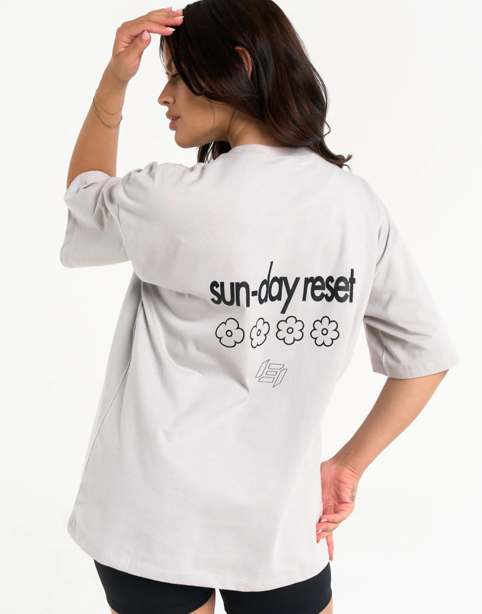 Fashion ECHT Sunday Reset Tee Micro Grey