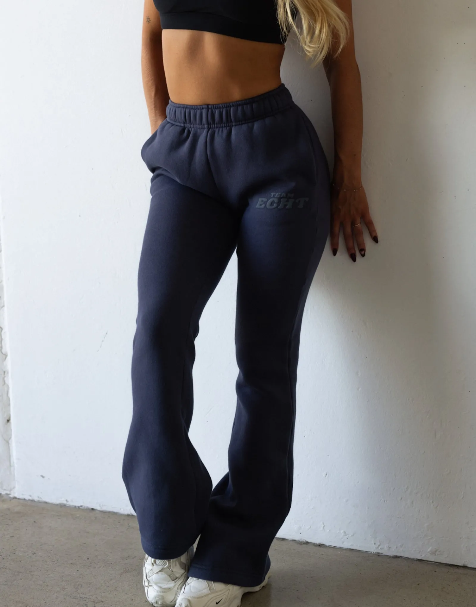 Fashion ECHT Team Flare Sweatpants Smoke Grey