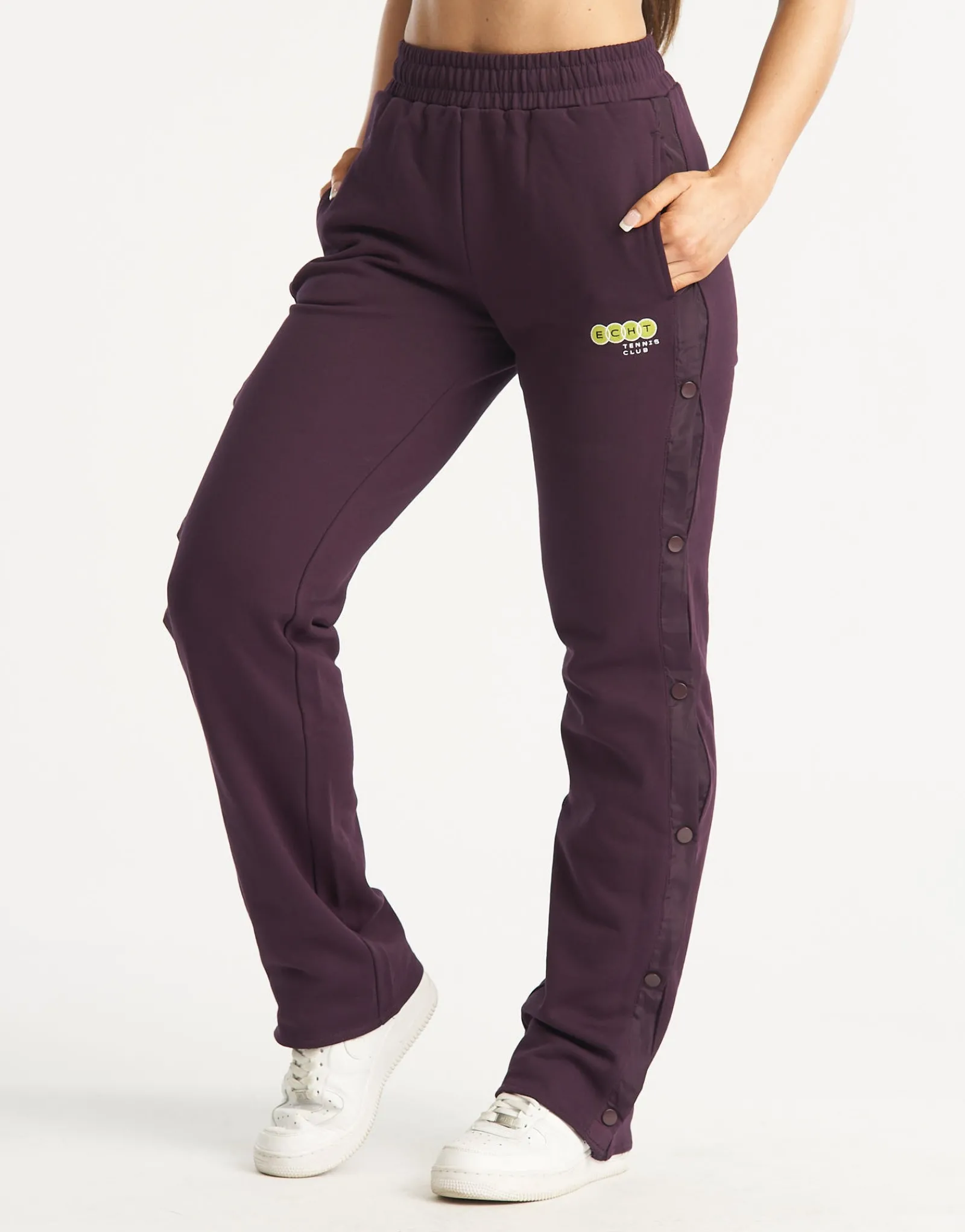 Hot ECHT Tennis Button Pants Purple