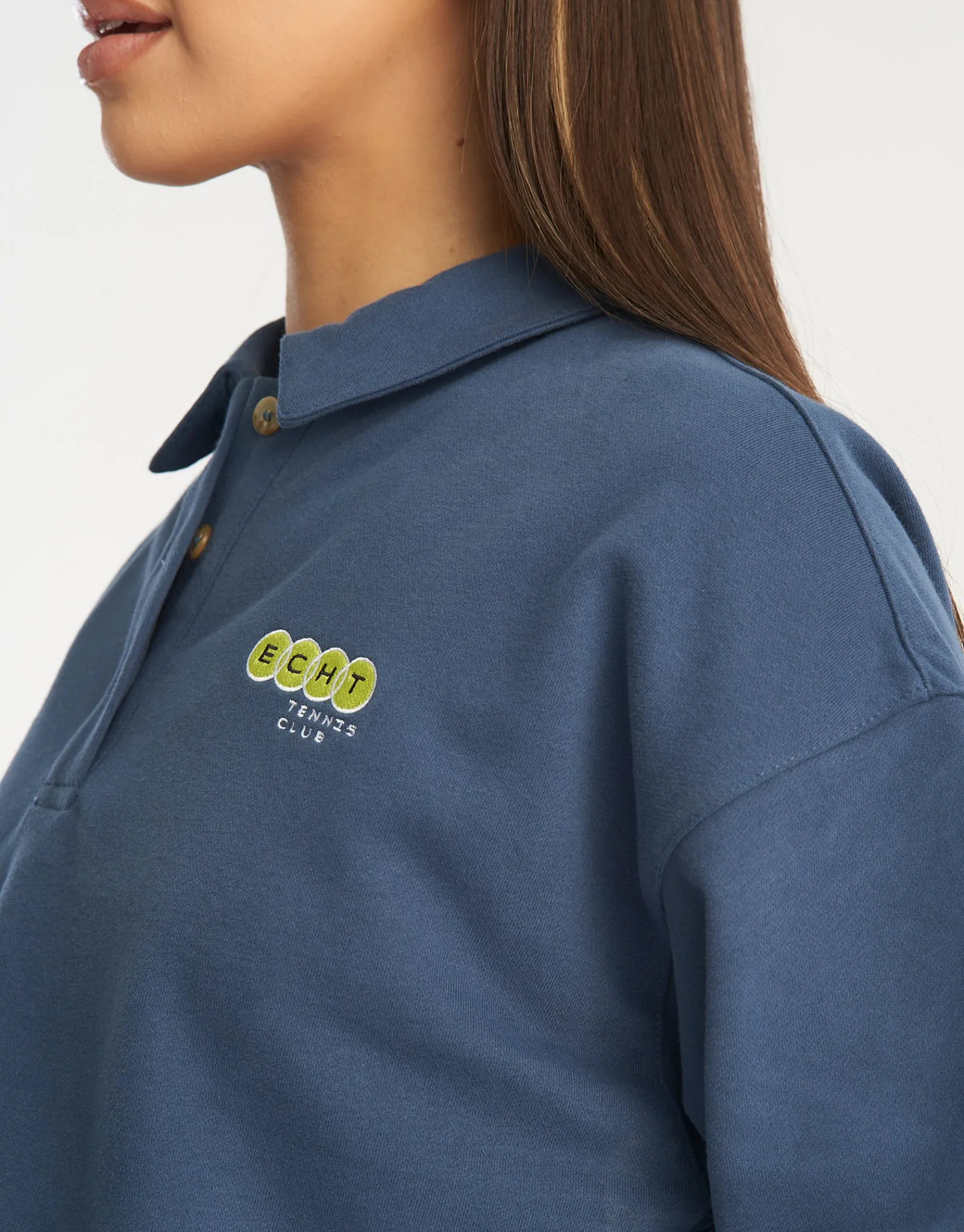 Outlet ECHT Tennis Polo Pullover Blue