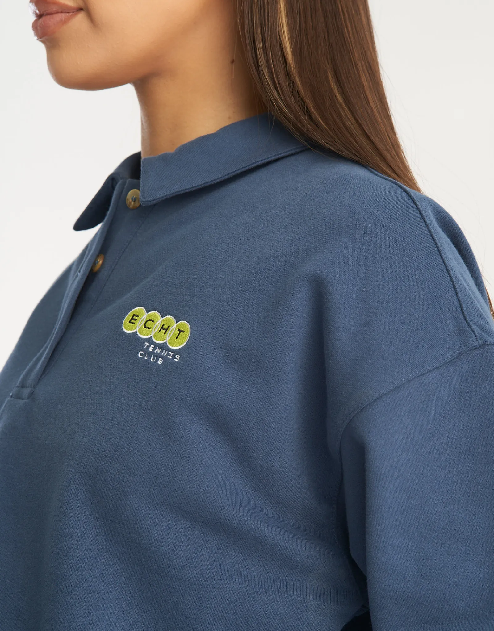 Outlet ECHT Tennis Polo Pullover Blue