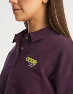 Sale ECHT Tennis Polo Pullover Purple