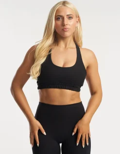 Clearance ECHT Tennis Sweat Sports Bra Black