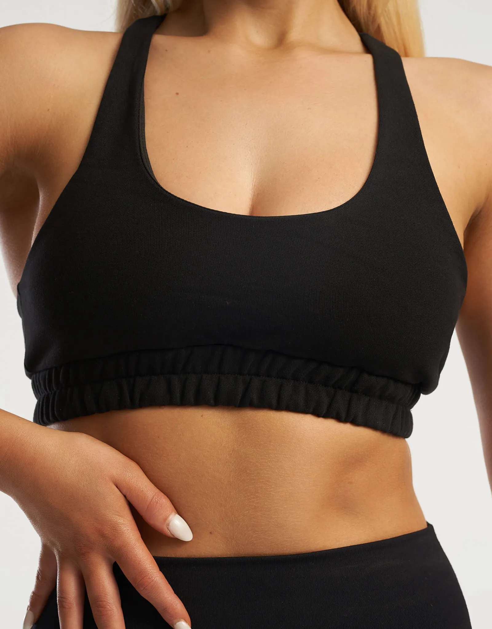 Clearance ECHT Tennis Sweat Sports Bra Black