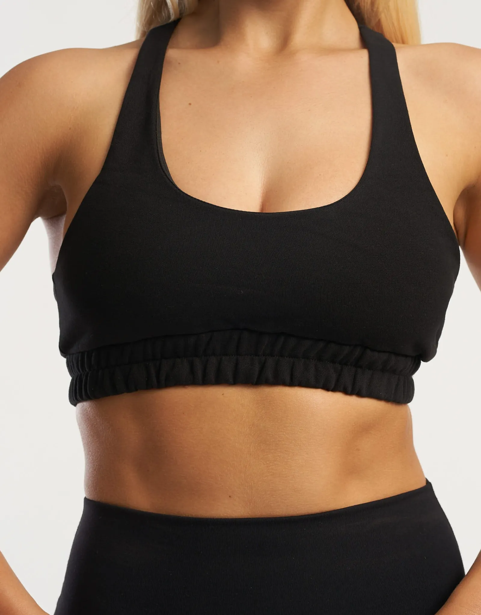 Clearance ECHT Tennis Sweat Sports Bra Black