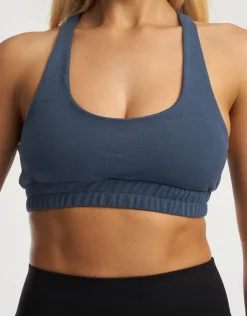 Clearance ECHT Tennis Sweat Sports Bra Blue