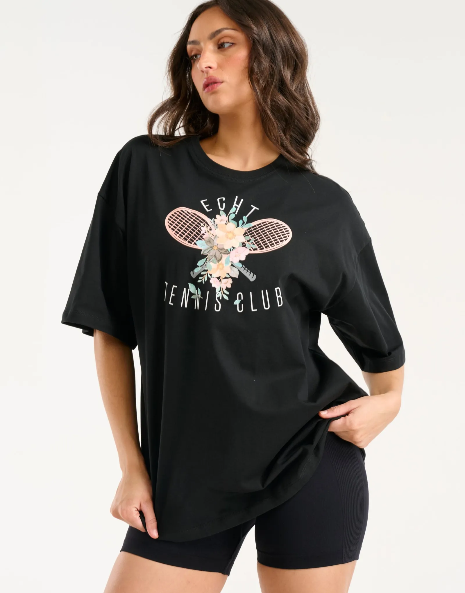 Clearance ECHT Tennis Tee Black