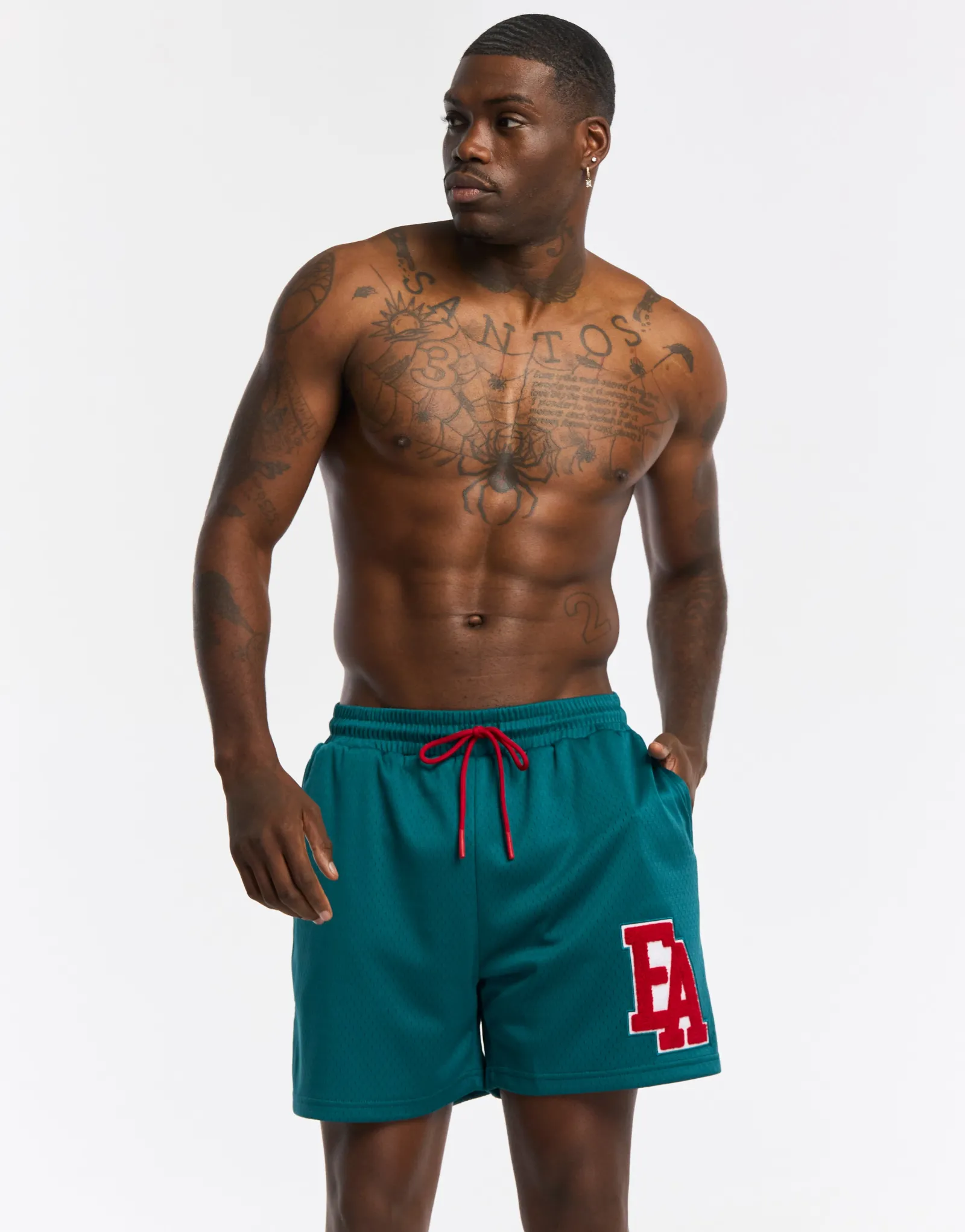 New ECHT Top Marks Shorts Teal