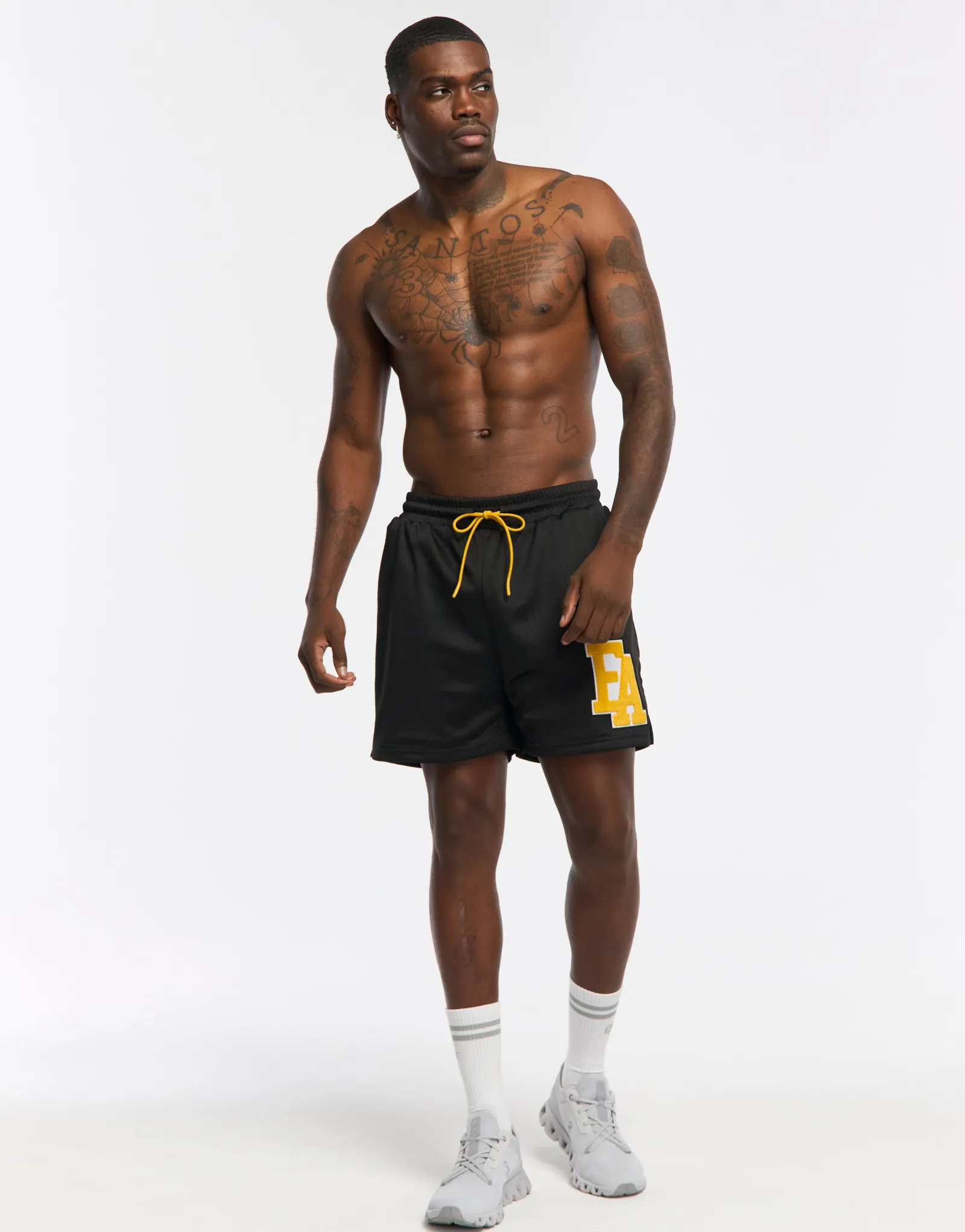 Fashion ECHT Top Marks Shorts Black/Yellow