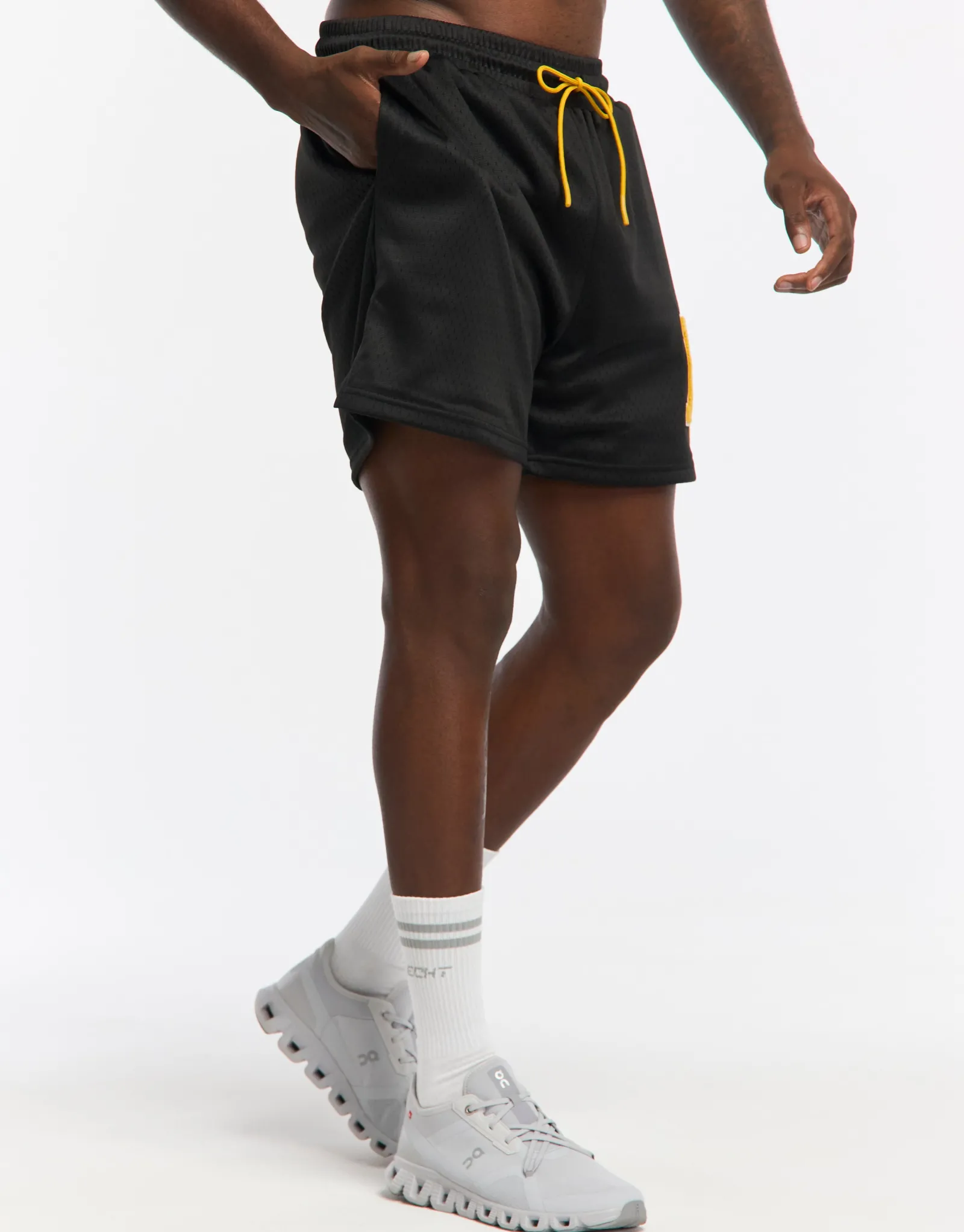 Fashion ECHT Top Marks Shorts Black/Yellow