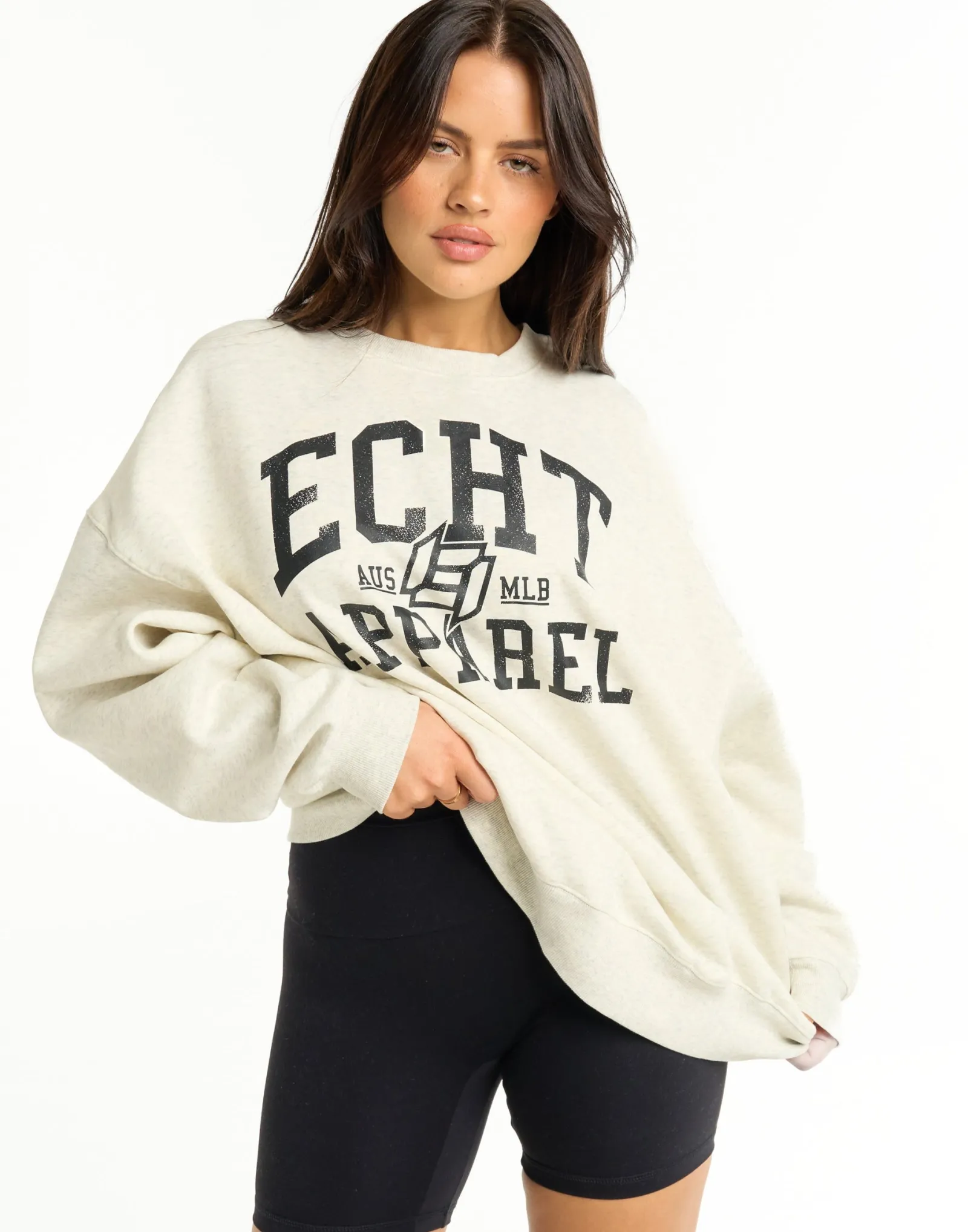 Discount ECHT Top Marks Sweater Heather Grey