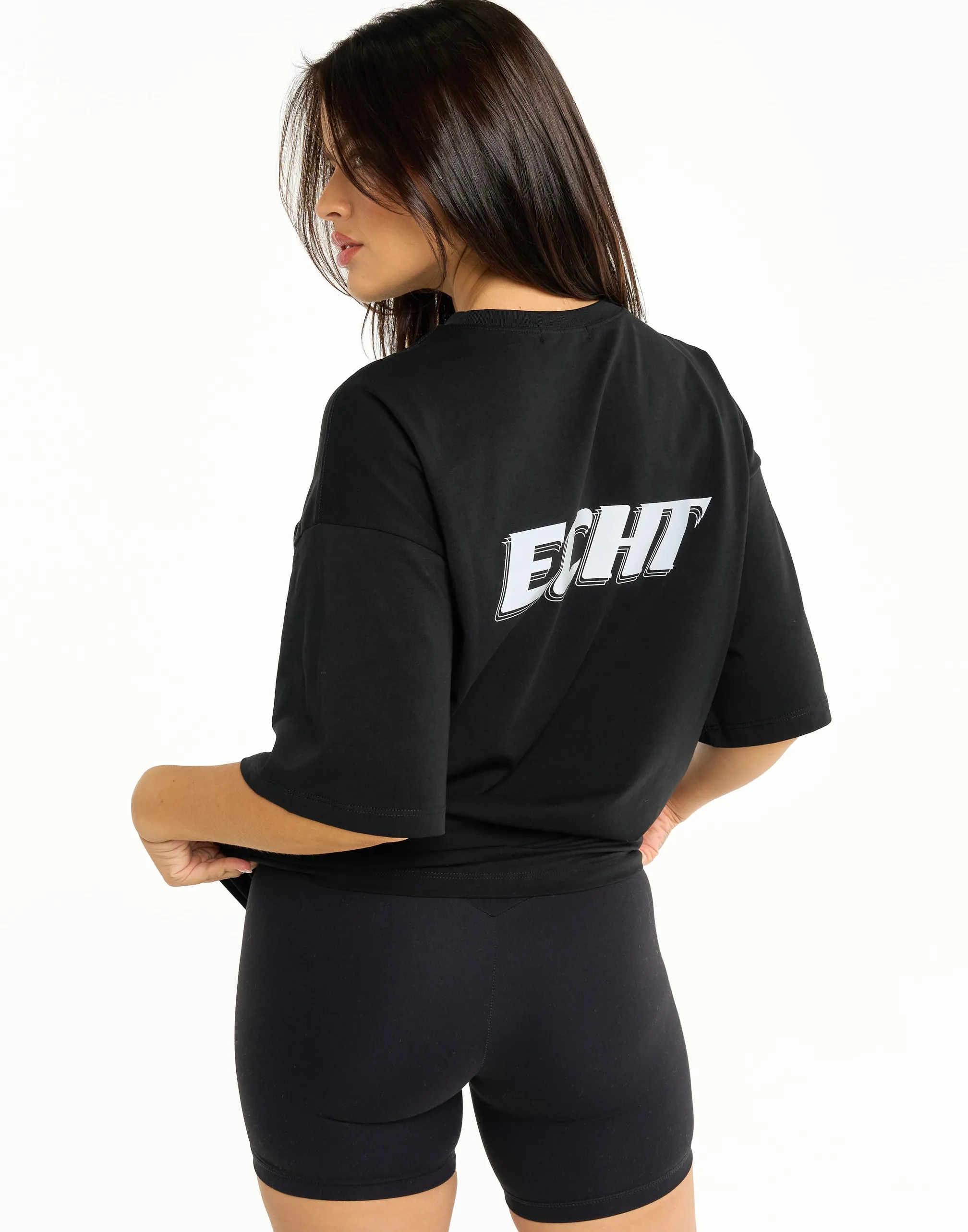 Clearance ECHT Track Oversize Tee Black
