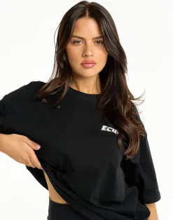 Clearance ECHT Track Oversize Tee Black