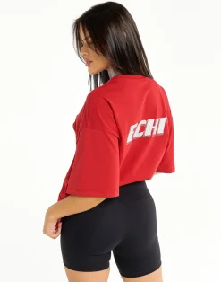 Online ECHT Track Oversize Tee Red