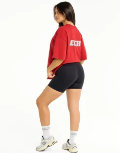 Discount ECHT Track Oversize Tee Red