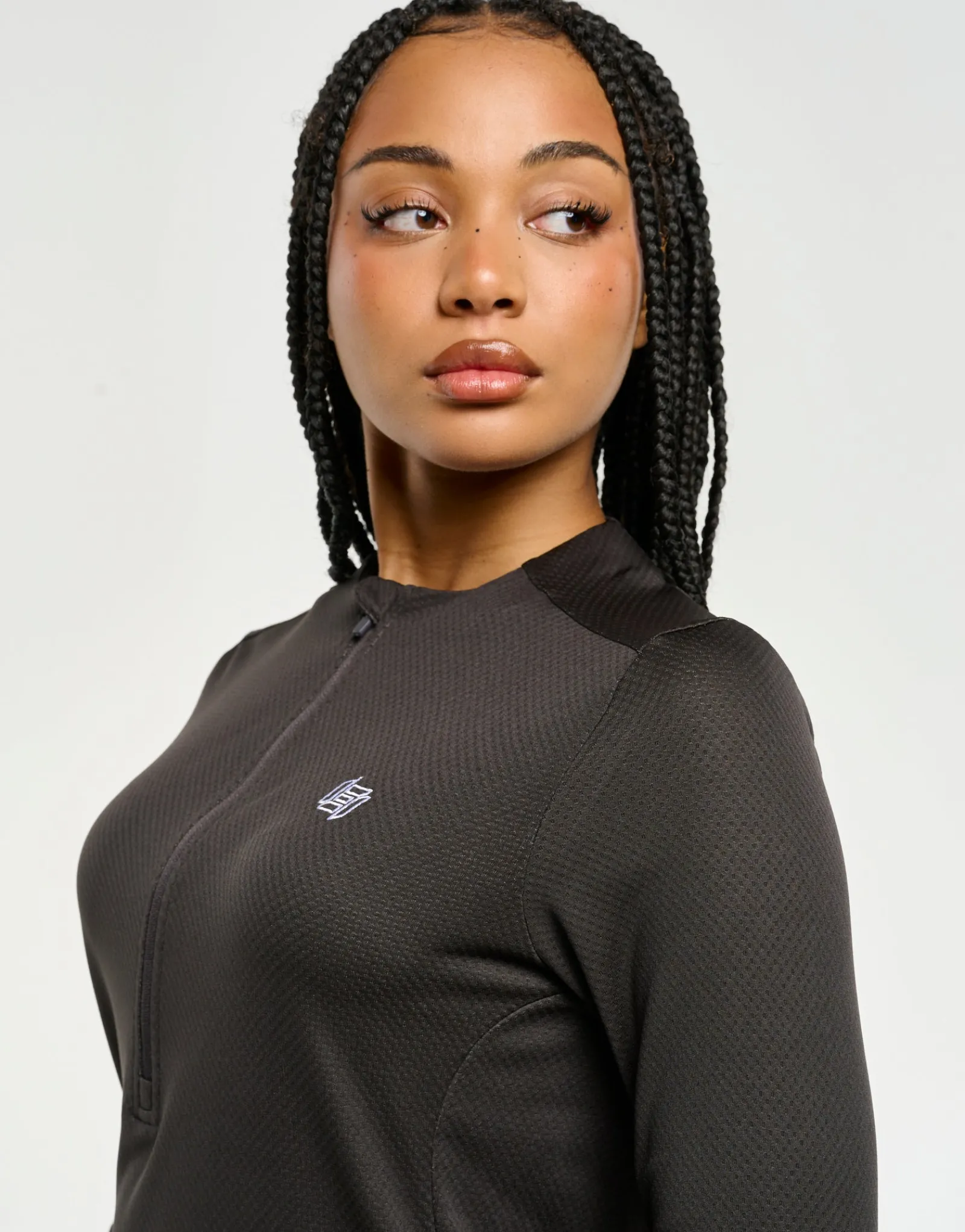 Clearance ECHT Velocity Quarter Zip Running Top Black