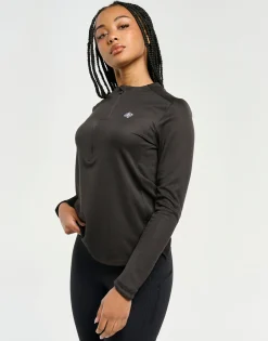 Clearance ECHT Velocity Quarter Zip Running Top Black