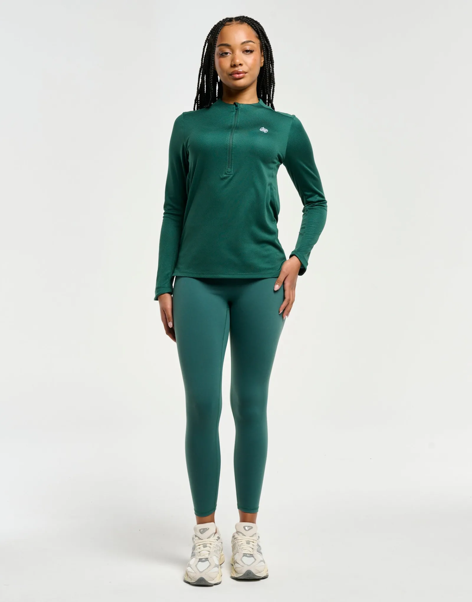 Discount ECHT Velocity Quarter Zip Running Top Green