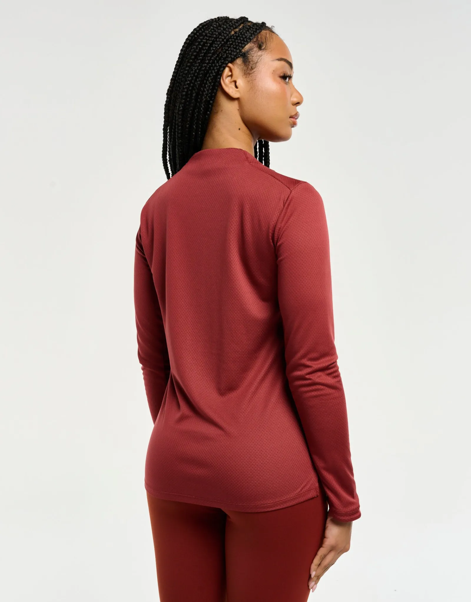 Hot ECHT Velocity Quarter Zip Running Top Brown