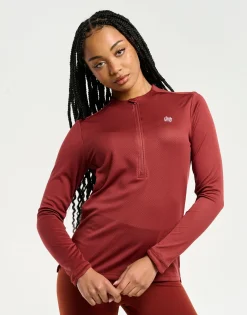 Hot ECHT Velocity Quarter Zip Running Top Brown