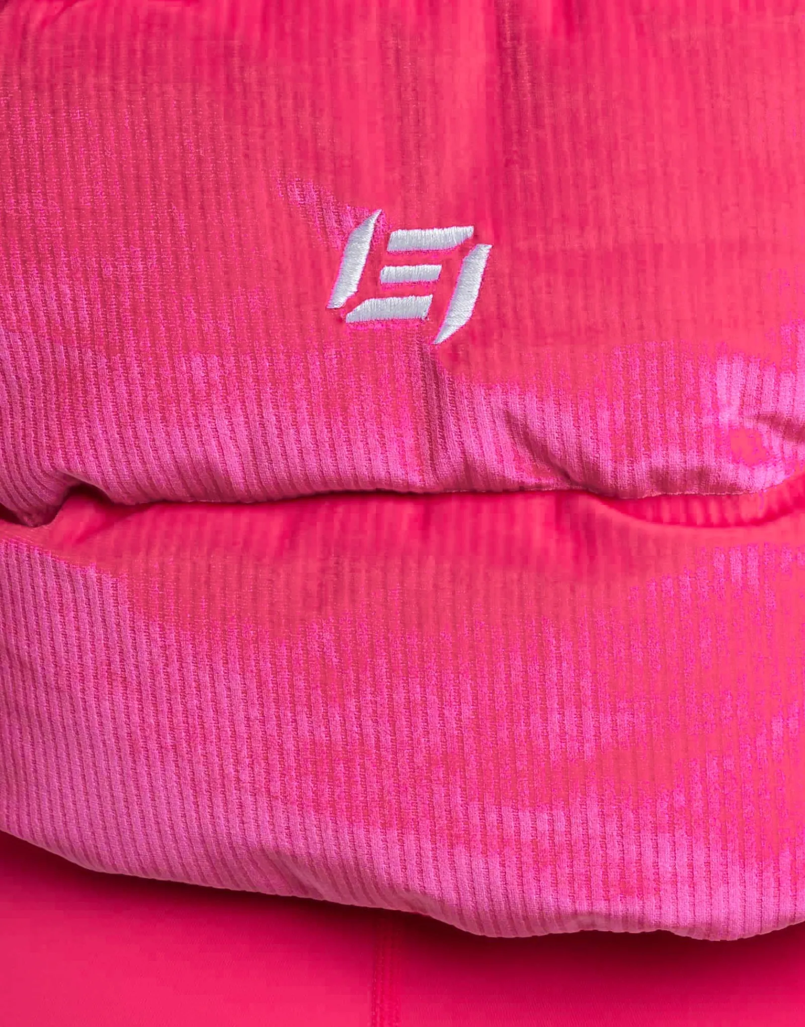 Sale ECHT Velour Puffer Jacket Bright Pink