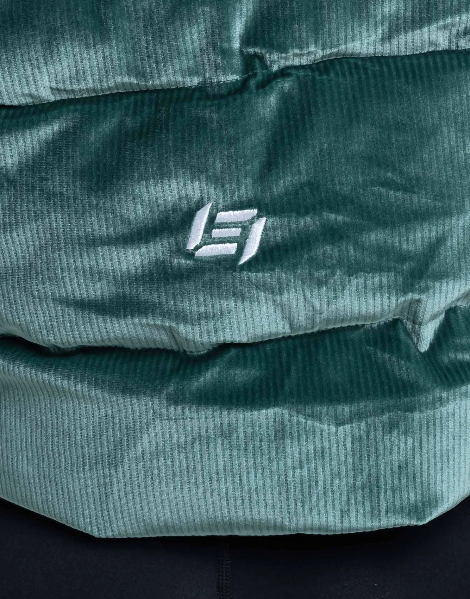 Best ECHT Velour Puffer Jacket Emerald Green